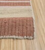 Gold Geometrical Wool 6 ft X 9 ft Flat Weaves