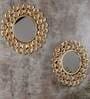 Gold Rose Mirror Set of 2