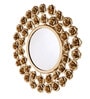 Gold Rose Mirror Set of 2