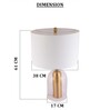 Gold Glass & metal Aura Dome Lamp