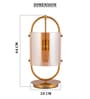 Gold Glass & metal Golden Aurora Halo Lamp