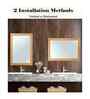 Gold Glass Bathroom Wall Mirror