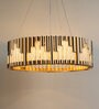 Gold Glass Chandelier