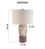 Gold Glass Eclipse Elegance table lamp