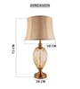 Gold Glass Golden Diamond Opulence Table Lamp
