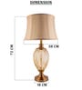 Gold Glass Golden Diamond Opulence Table Lamp