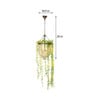 Oska Gold Glass Hanging Light