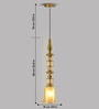 Gold Glass Pendant Light with 3 Color Modes