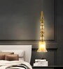Gold Glass Pendant Light with 3 Color Modes
