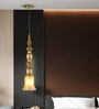 Gold Glass Pendant Light with 3 Color Modes