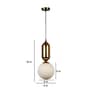 Yuca Gold Iron Hanging Light