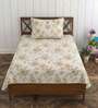 Gold Grace Double 186 TC Cotton Bedsheet With 2 Matching Pillow Covers