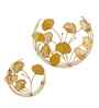 Gold half Leaves Wall Decor Set of 2
