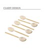 Gold Hammered Steel Head  Tea Spoons (Set of 6)
