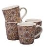 Kieran 300ml Multicolour (Set of 4) Stoneware Tea Cup