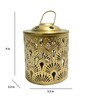 (Set Of 2) Gold Metal Hanging Tea Light Holder