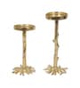 Cross Tree Aluminium Candle Stand Set of 2