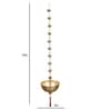 Hanging Gold Bowl Urli With Beads Set of 2