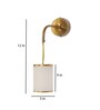 Gold Iron 9 Watt LED Outdoor Wall Light