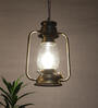 Gold Iron 9 Watt Outdoor Hanging Light