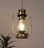 Gold Iron 9 Watt Outdoor Hanging Light