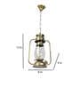 Gold Iron 9 Watt Outdoor Hanging Light