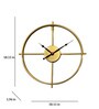 Gold Iron Analog Novelty Wall Clock