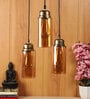 Zyax Gold Iron and Glass Cluster Hanging Light