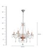 Funale White Crystal Chandelier