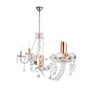 Funale White Crystal Chandelier