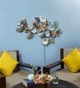 Gold Iron Buterfly And Flower Metal Wall Art