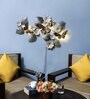 Gold Iron Buterfly And Flower Metal Wall Art