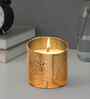 Gold Iron Candle Holder