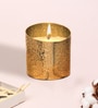 Gold Iron Candle Holder