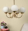 Gabrielle Gold Iron Globe Chandelier