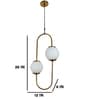 Larisso Gold Iron Hanging Light