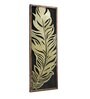 Gold Iron Feather Metal Wall Art