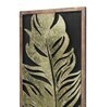 Gold Iron Feather Metal Wall Art