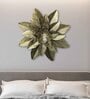 Gold Iron Gold Flower Wall Art