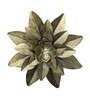 Gold Iron Gold Flower Wall Art