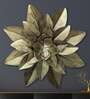 Gold Iron Gold Flower Wall Art