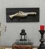 Wrought Iron Short Gun In Golden Wall Art