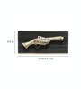 Wrought Iron Short Gun In Golden Wall Art