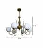 Mario Gold Iron Globe Chandelier