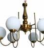 Mario Gold Iron Globe Chandelier