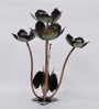 Gold Iron Metal Painted Peacock Tealight Bird Figurine