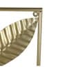 Gold Rectangular Leaves Wall Decor Set of 3