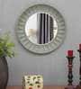 Iron Round Wall Mirror in Gold colour