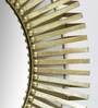 Iron Round Wall Mirror in Gold colour