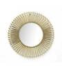 Iron Round Wall Mirror in Gold colour